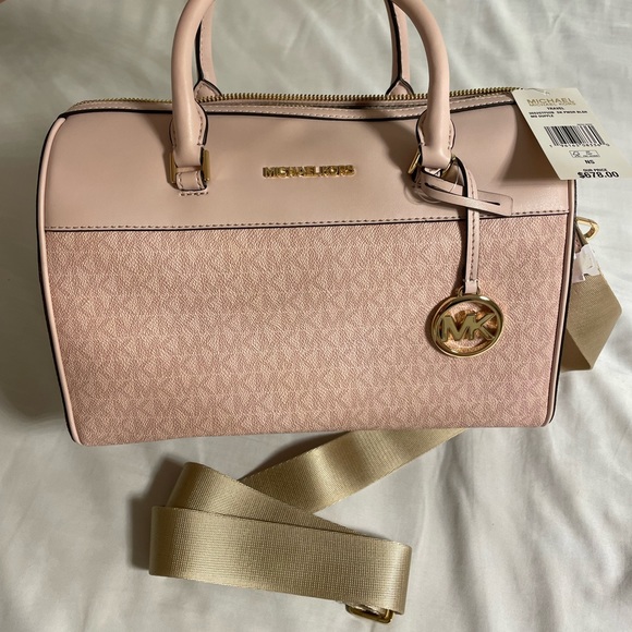 Michael Kors women Medium Duffel Satchel bag. Handbag purse and crossbody NEW. - Picture 8 of 16